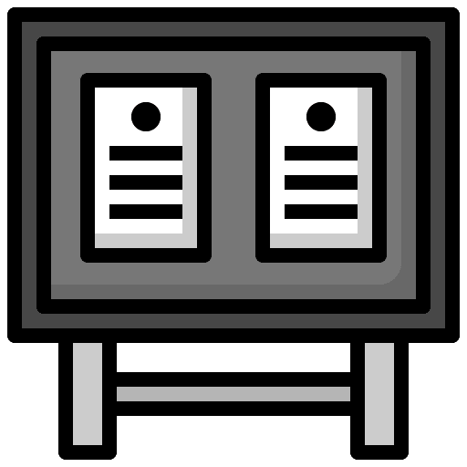 Pinboard reminder board education icon Pinboard reminder board education icon
