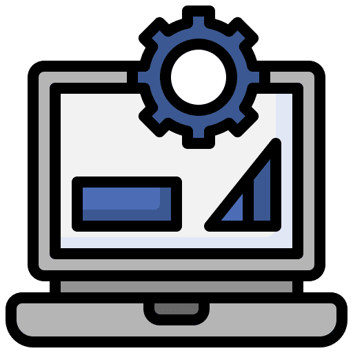 Seo web development gear seo icon Seo web development gear seo icon