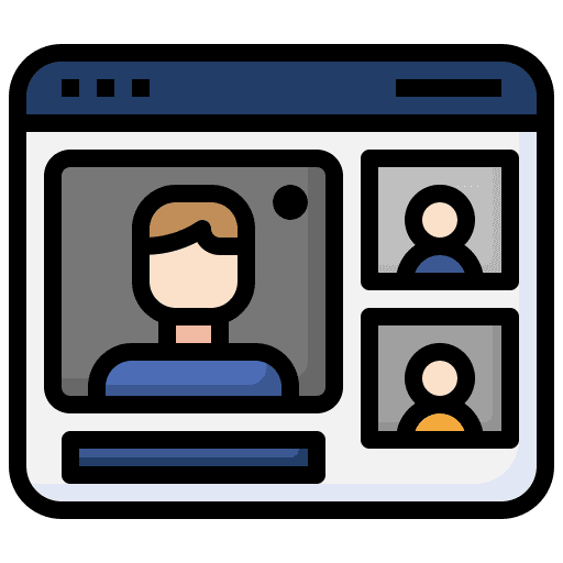 Webinar online course online learning communications icon Webinar online course online learning communications icon