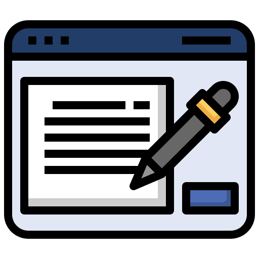 Content edit browser seo and web icon Content edit browser seo and web icon