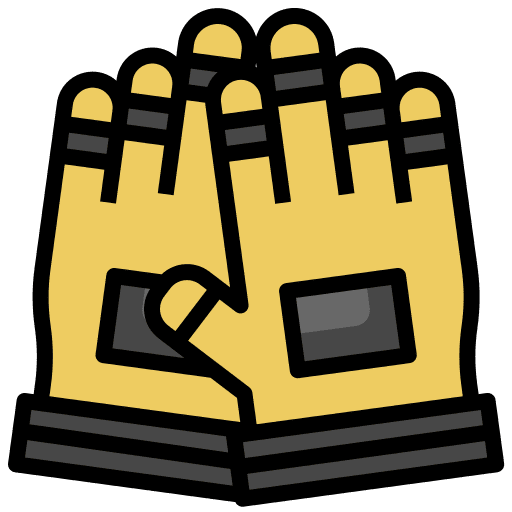 Gloves security safety equipment icon