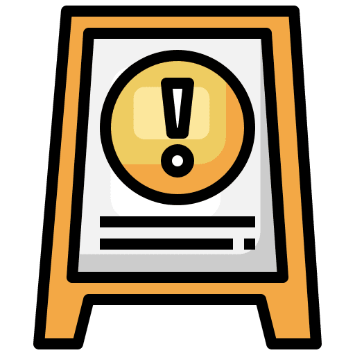 Sign sign signaling warning icon Sign sign signaling warning icon