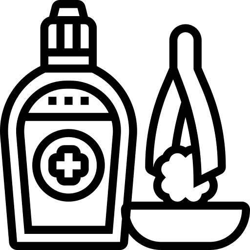 Antiseptic antibiotic healthcare and medical sterilization icon