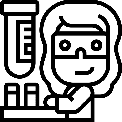 Blood tube chemistry laboratory sample icon