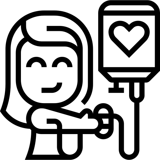 Donor charity solidarity people icon