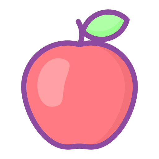 Apple fruit diet food and restaurant icon