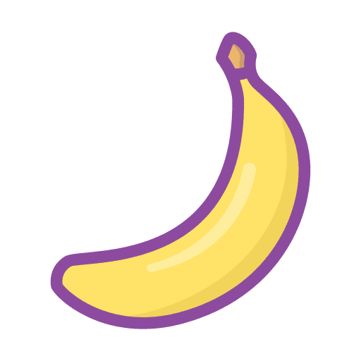 Banana bananas diet food and restaurant icon