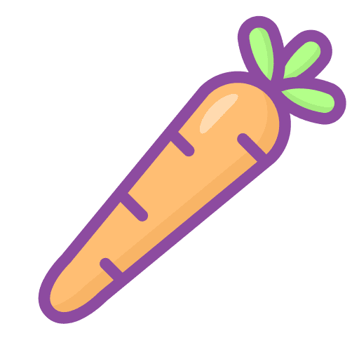 Carrot vegan healthy food food and restaurant icon