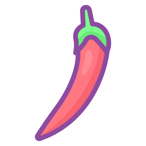 Chili food and restaurant food vegan icon Chili food and restaurant food vegan icon