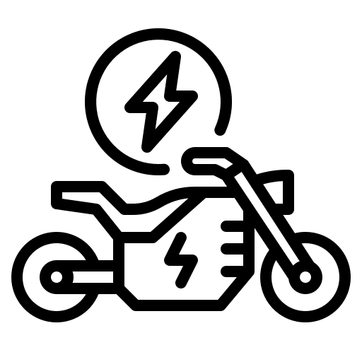 Electric motor transportation ecology electronics icon