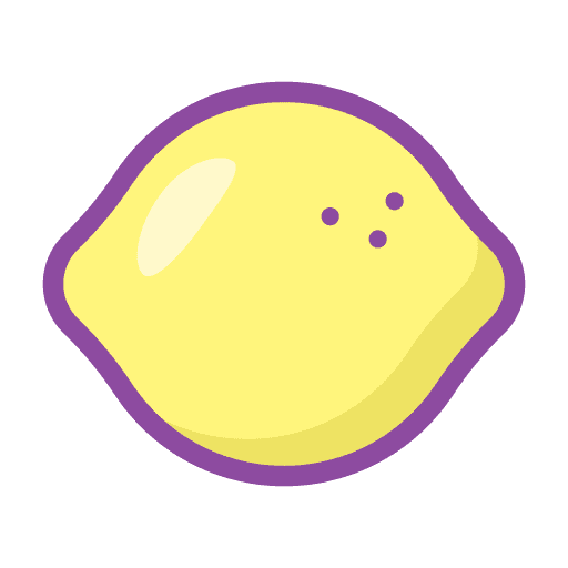 Lemon fruit allergen vegan icon Lemon fruit allergen vegan icon