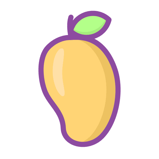Mango organic fruit mango icon Mango organic fruit mango icon