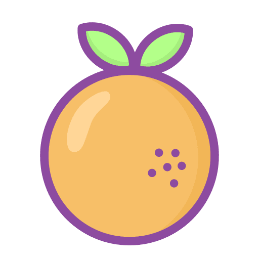 Orange healthy food fruit diet icon Orange healthy food fruit diet icon