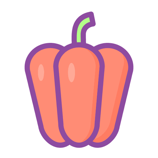 Paprika organic vegan diet icon Paprika organic vegan diet icon