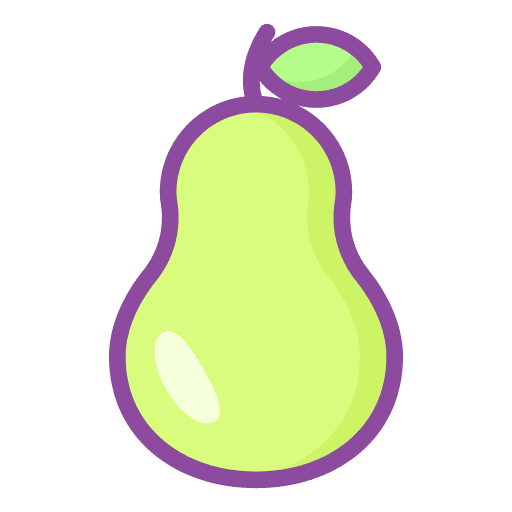 Pear diet vegan fruit icon Pear diet vegan fruit icon