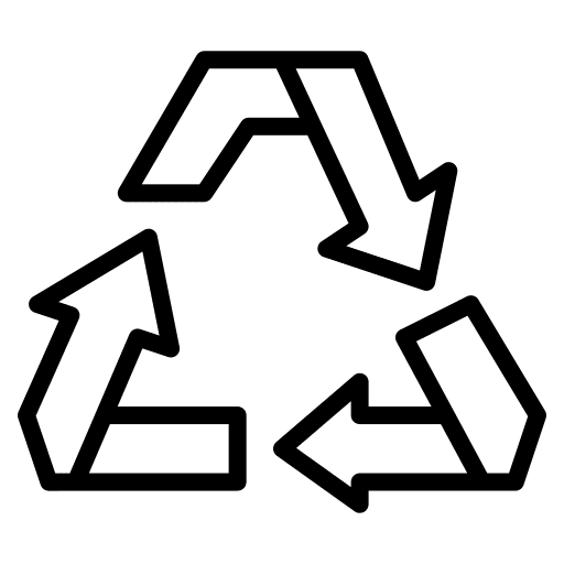 Recycle triangle arrow ecology and environment sign icon Recycle triangle arrow ecology and environment sign icon
