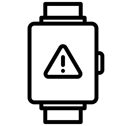 Alert electronics alert smartwatch icon Alert electronics alert smartwatch icon