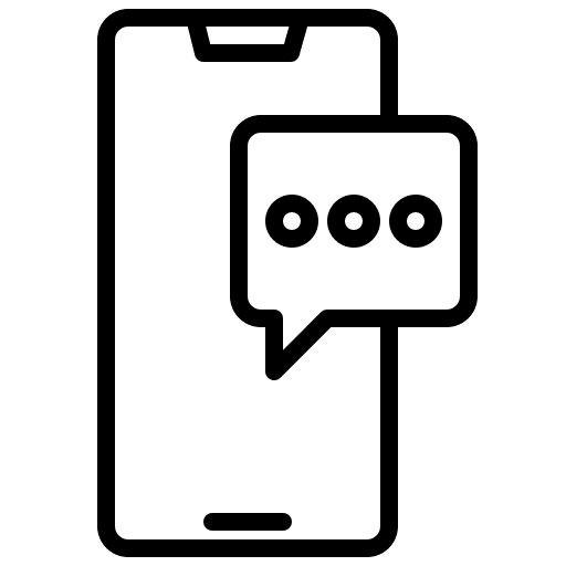 Chat smartphone electronics chatting icon Chat smartphone electronics chatting icon