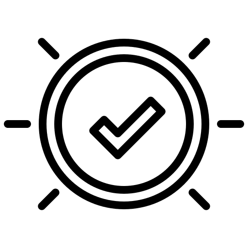 Correct shapes and symbols alarm interface icon