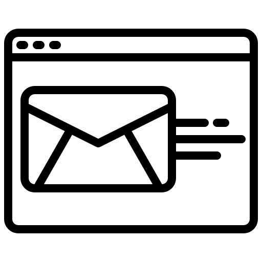 Email notification web page notification bell icon