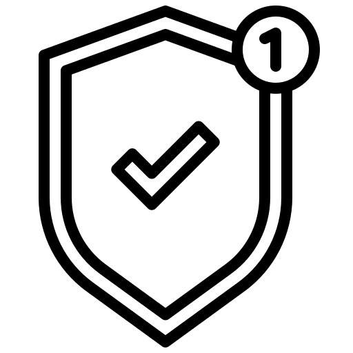 Shield security protection symbol icon