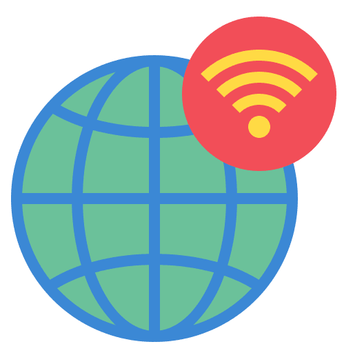 Global wifi global connectivity icon