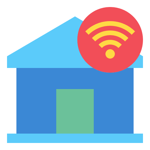 House wifi internet of things house icon