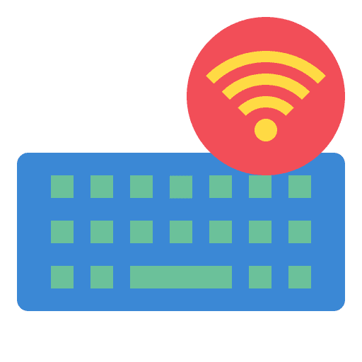 Keyboard wifi connectivity wireless icon