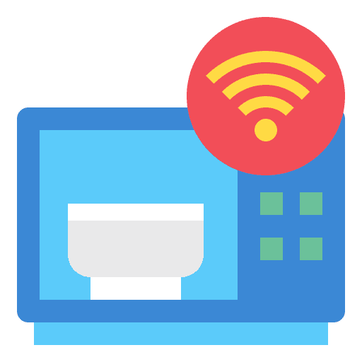 Microwave microwave electronics wifi icon