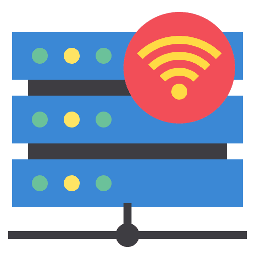 Server technology server internet of things icon Server technology server internet of things icon