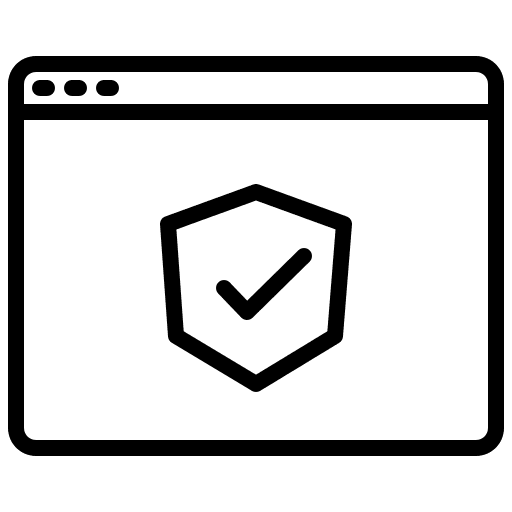 Website seo and web notification shield icon Website seo and web notification shield icon