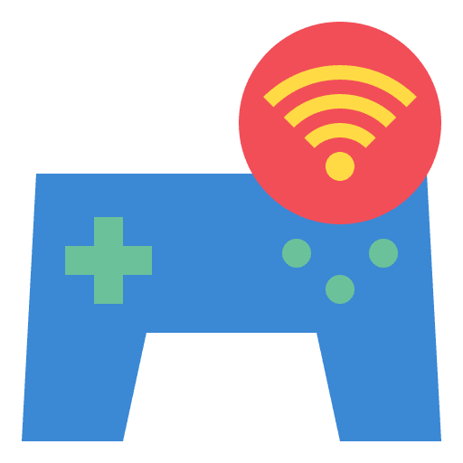Game controller connection gaming wifi icon Game controller connection gaming wifi icon