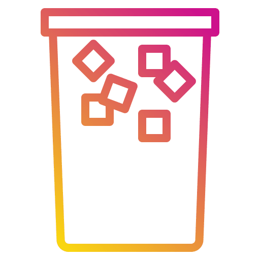 Iced coffee restaurant cold drink ice cubes icon Iced coffee restaurant cold drink ice cubes icon