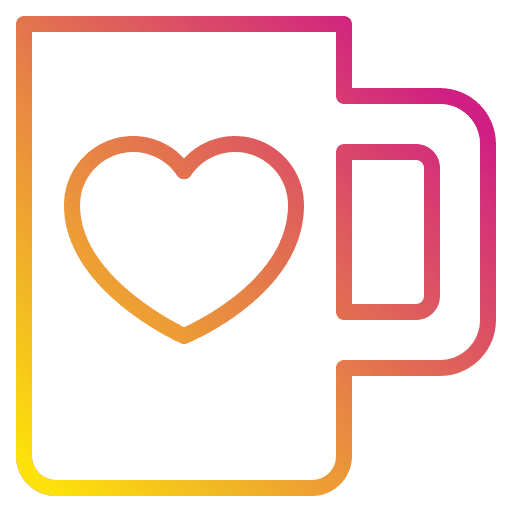 Mug cafe coffee heart icon Mug cafe coffee heart icon