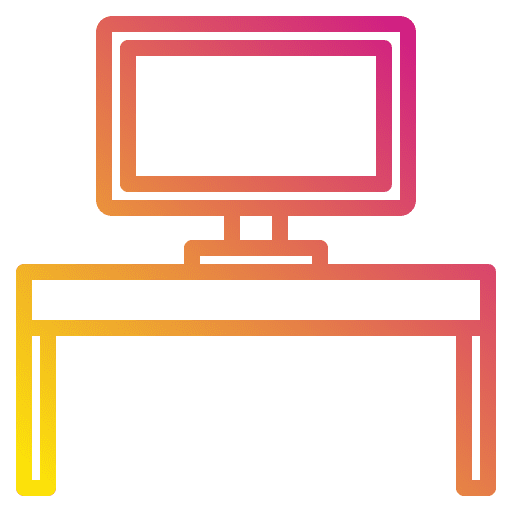Table computer furniture and household desk icon Table computer furniture and household desk icon