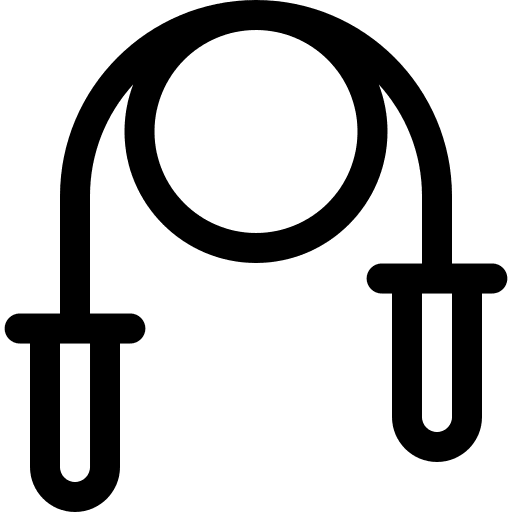 Jumping rope sports and competition skip rope sport equipment icon Jumping rope sports and competition skip rope sport equipment icon