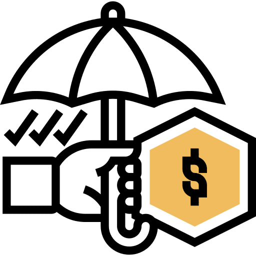 Insurance insurance hand protection icon