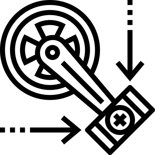 Pedal parts cycling bycicle icon