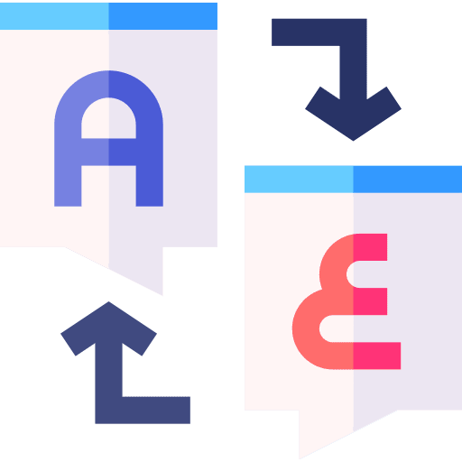 Translation translate arabic language icon
