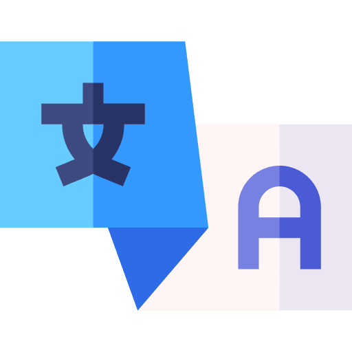 Translator networking communications education icon