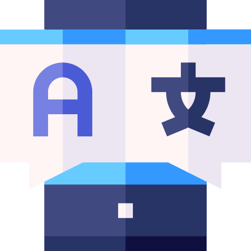 Translator smartphone education app icon Translator smartphone education app icon