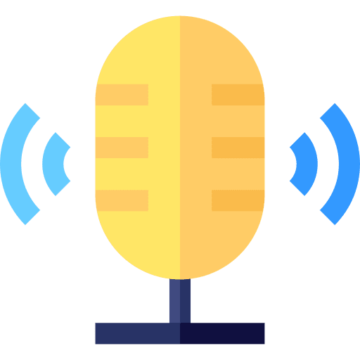 Voice control voice chat voice search voice recording icon