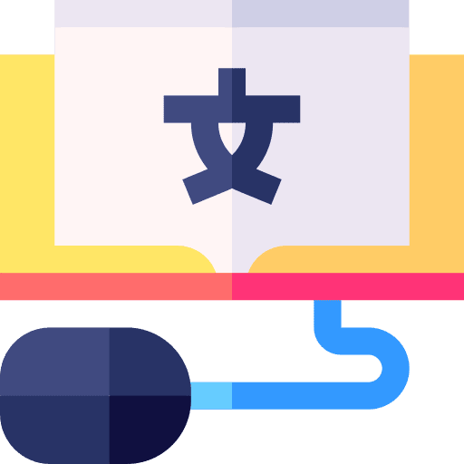 Translation education online learning translator icon Translation education online learning translator icon