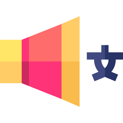 Language audio technology radio icon Language audio technology radio icon