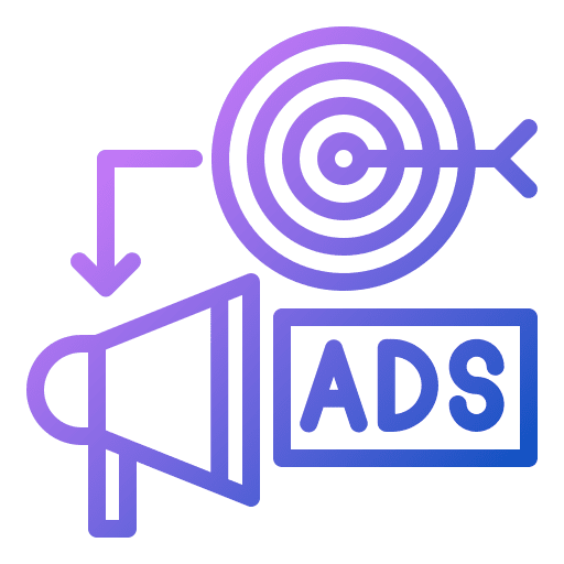 Targeted marketing finance subject targeted marketing icon