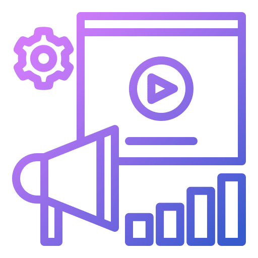 Video advertising promotion advertising sistem video player icon