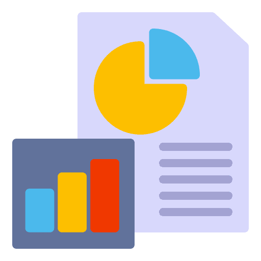 Data report seo report business and finance analysis icon