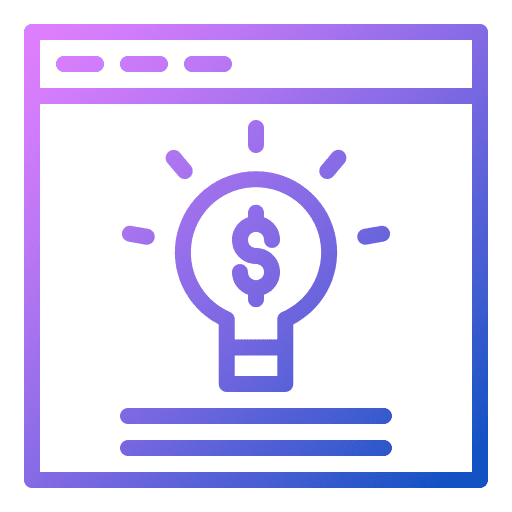 Idea innovation light bulb money icon Idea innovation light bulb money icon