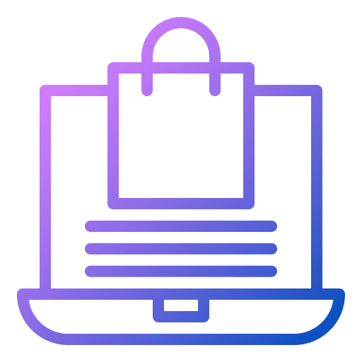 Online shopping commerce and shopping online shop shopping bag icon Online shopping commerce and shopping online shop shopping bag icon