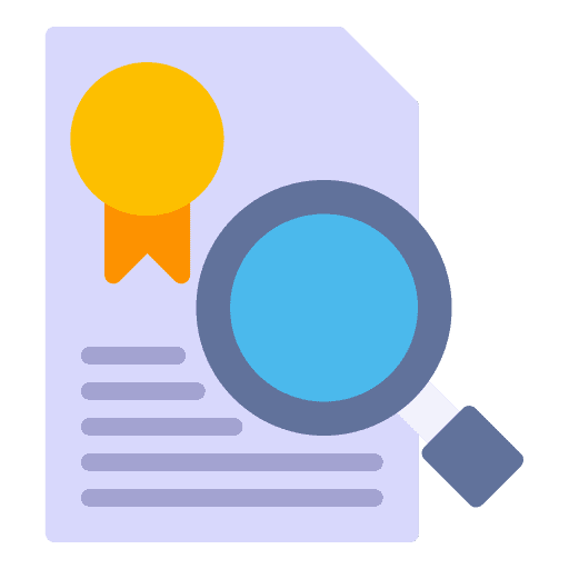 Certificate license files and folders certificate icon Certificate license files and folders certificate icon